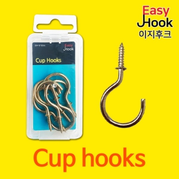 [PRODUCT_SEARCH_KEYWORD] 컵후크 고리나사 6pcs (51034)이지후크 Easy Hook Cup hooks